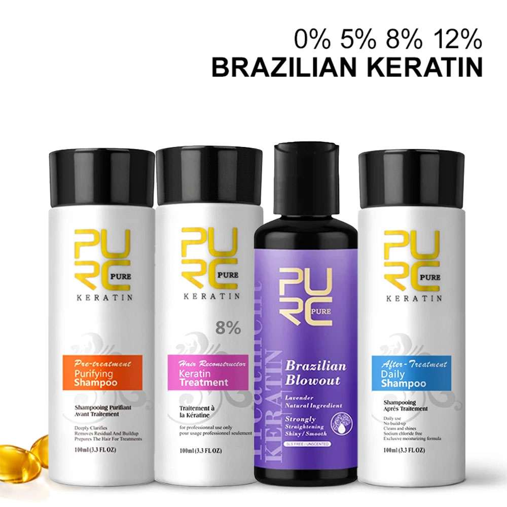 Hair Care Keratin Treatment - PURC tratamiento de queratina champú acondicionador