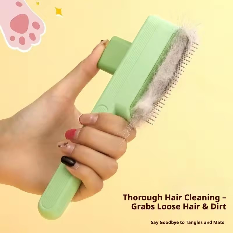 Hair Care Is Self Care - Cepillo Autolimpiable para Mascotas, Removedor de