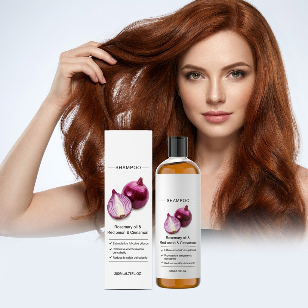 Hair Care For Hair Fall - Champú de Cebolla Roja y Romero