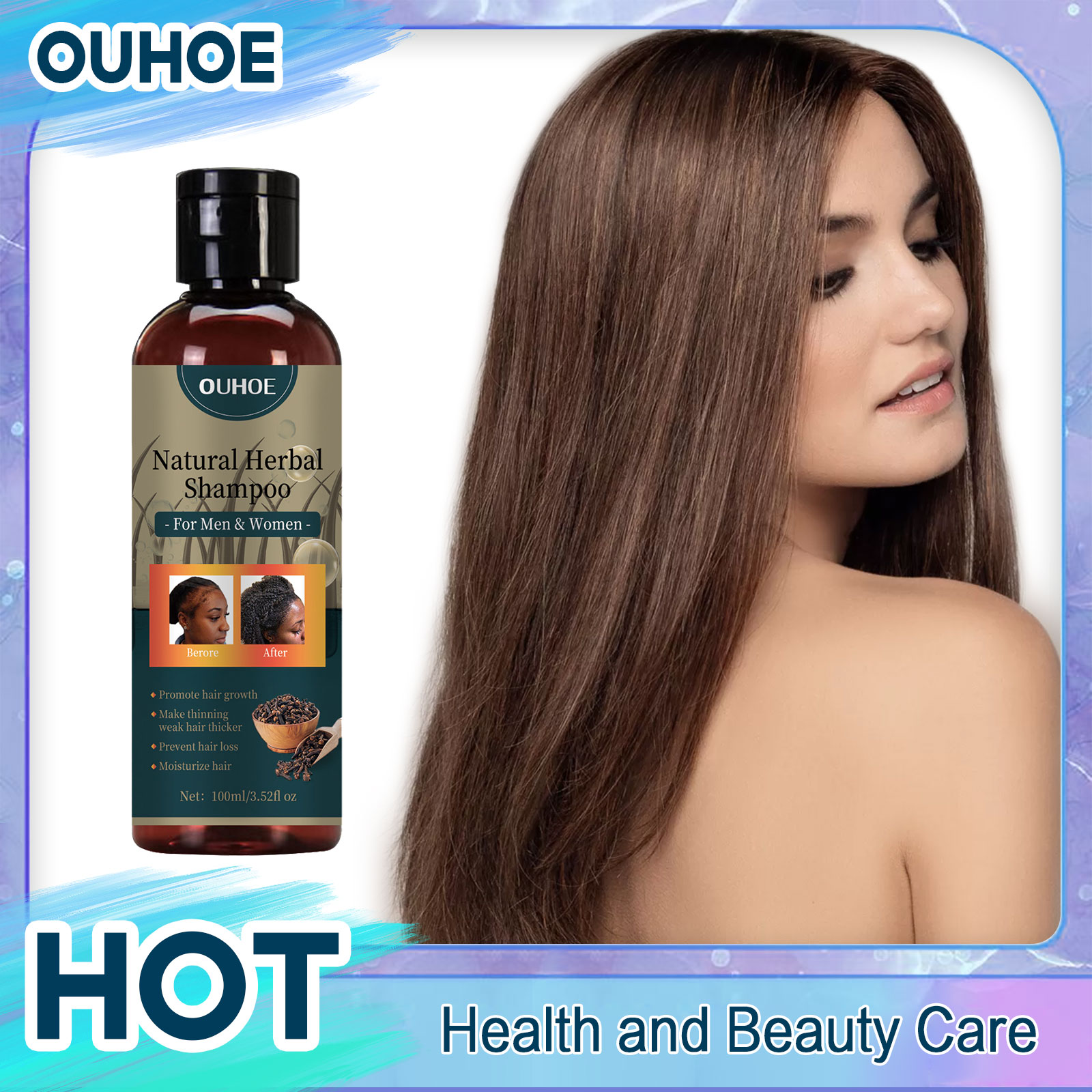 Hair Care Dandruff - Champú para el crecimiento del cabello,