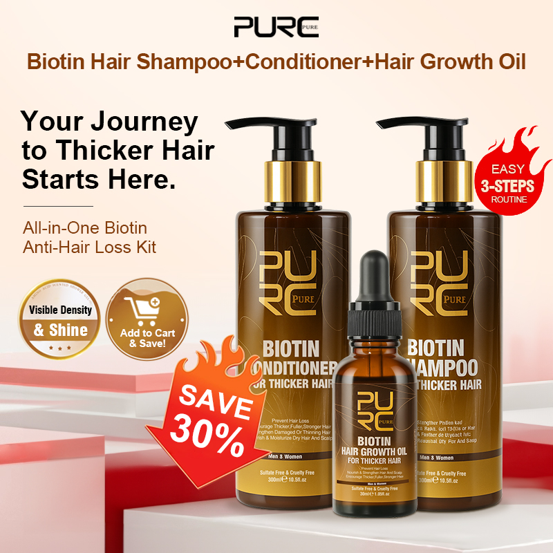 Hair Care Keratin Treatment - PURC Biotina aceite para el crecimiento