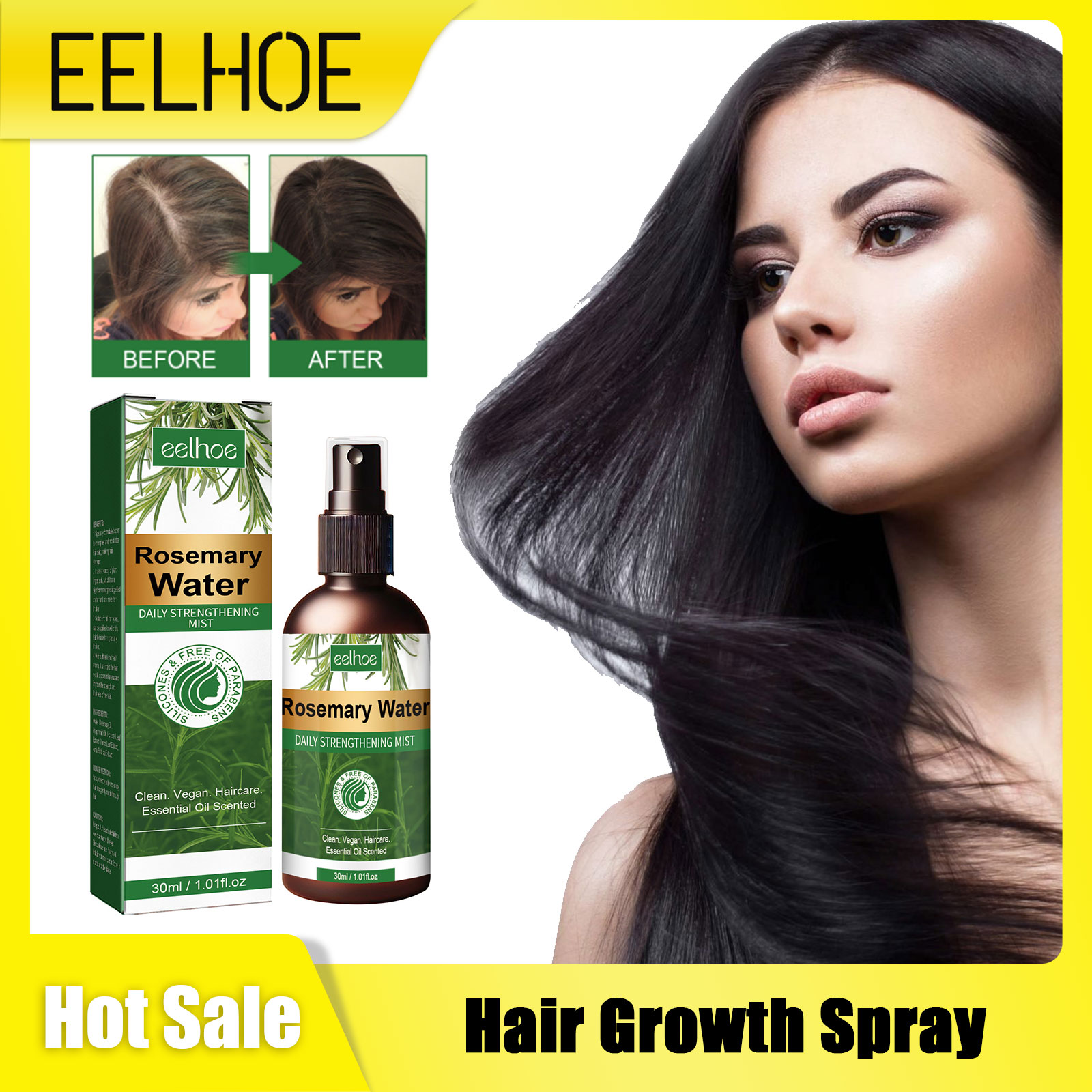 Hair Care For Hair Loss - Spray de romero para el cabello,