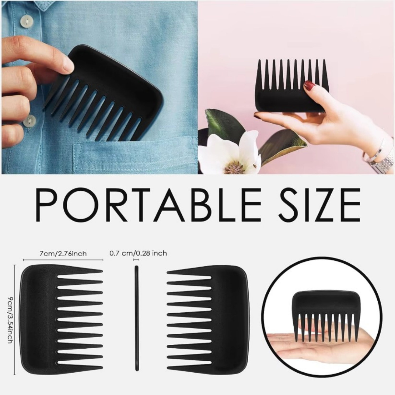 Nuevo 12 Uds peine de plástico - Detangling Wide Comb reseña y precio