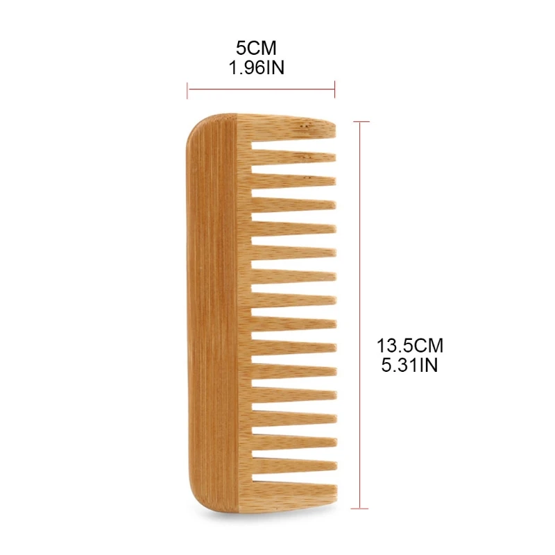 Peine de dientes anchos de bam - Detangling Wide Comb reseña y precio