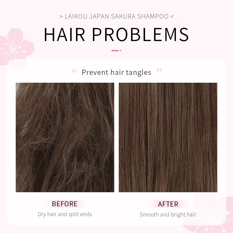 LAIKOU Japón Sakura champú rep - Hair Care Dandruff reseña y precio