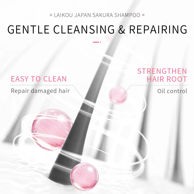 LAIKOU Japón Sakura champú rep - Hair Care Dandruff reseña y precio