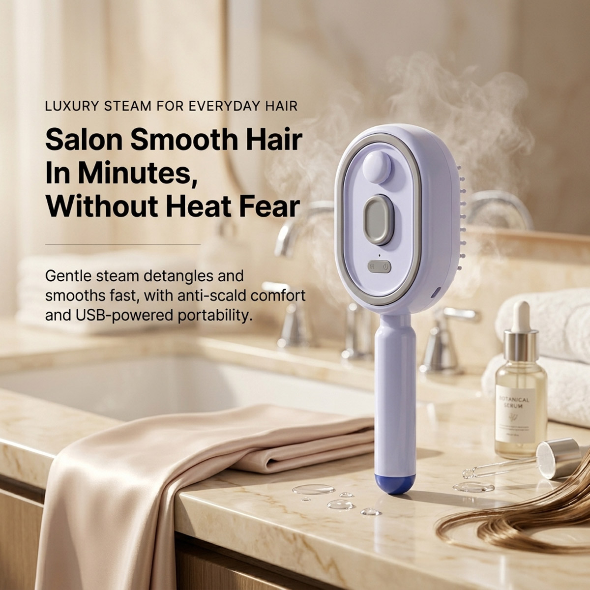 Peine Eléctrico Autolimpiante  - Hair Care Is Self Care reseña y precio
