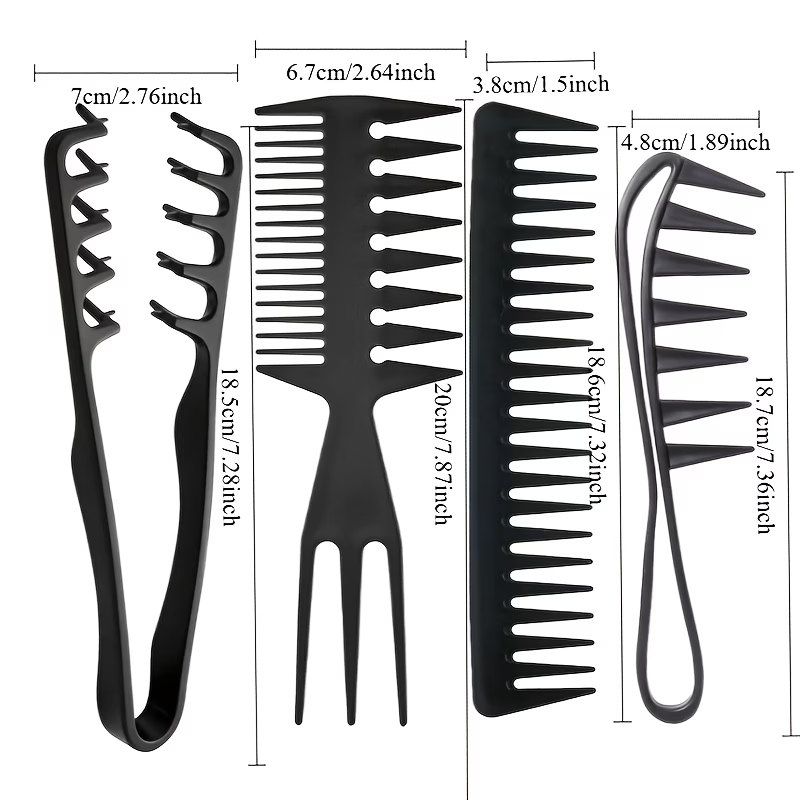 Juego de 4 Peines de Estilismo - Detangling Wide Comb reseña y precio