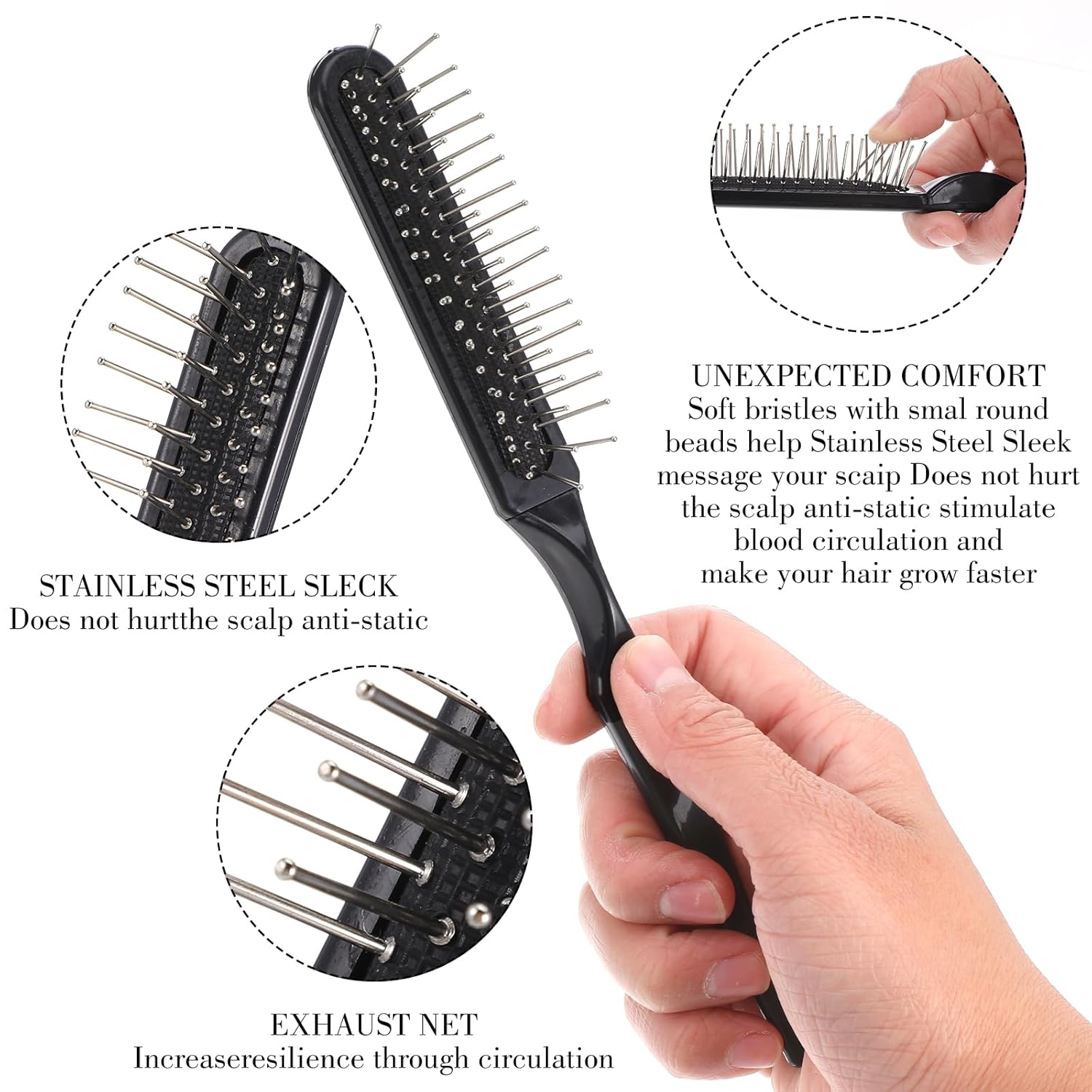 Juego de cepillos para pelucas - Detangling Wide Comb reseña y precio