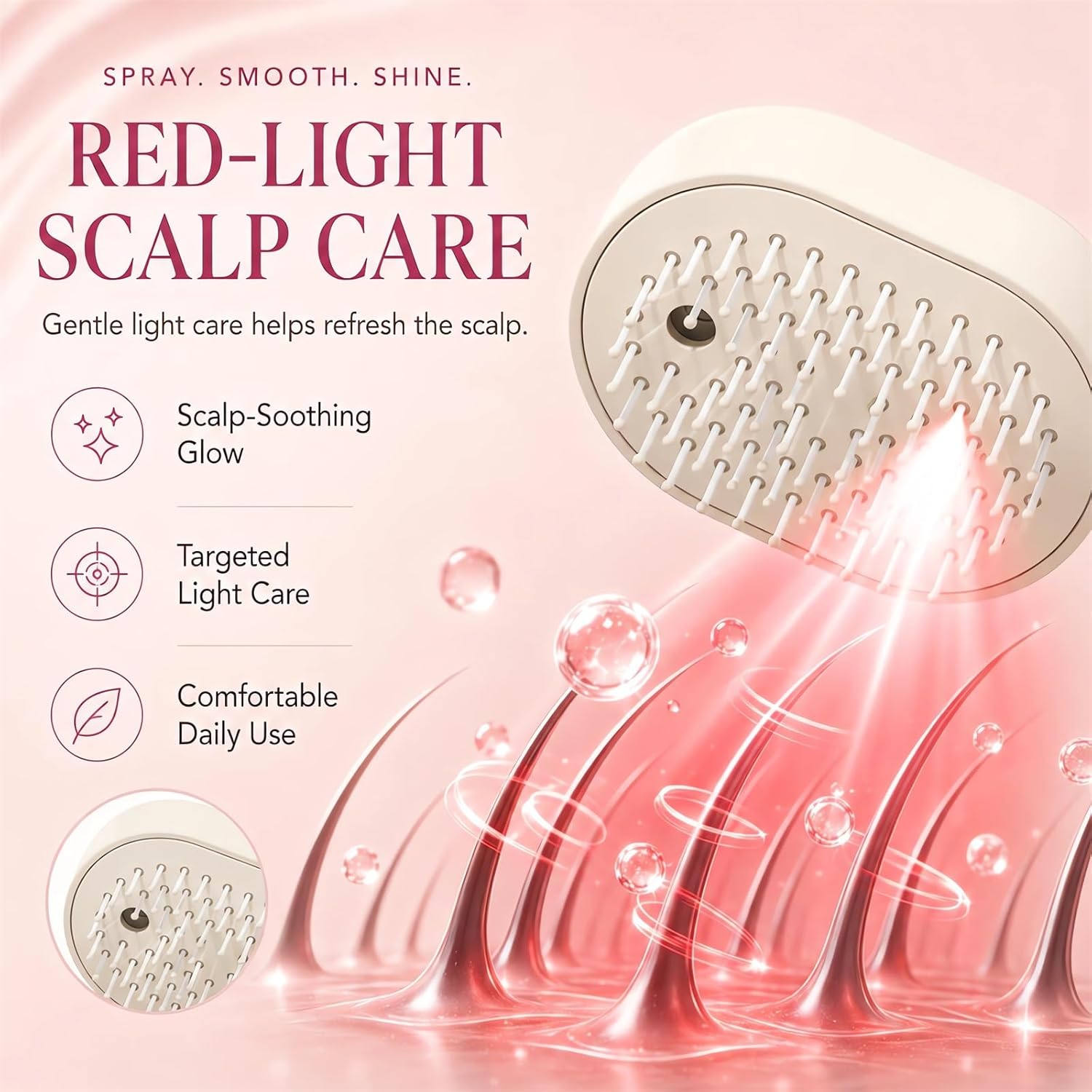 Peine de Masaje Multifuncional - Hair Care Is Self Care reseña y precio