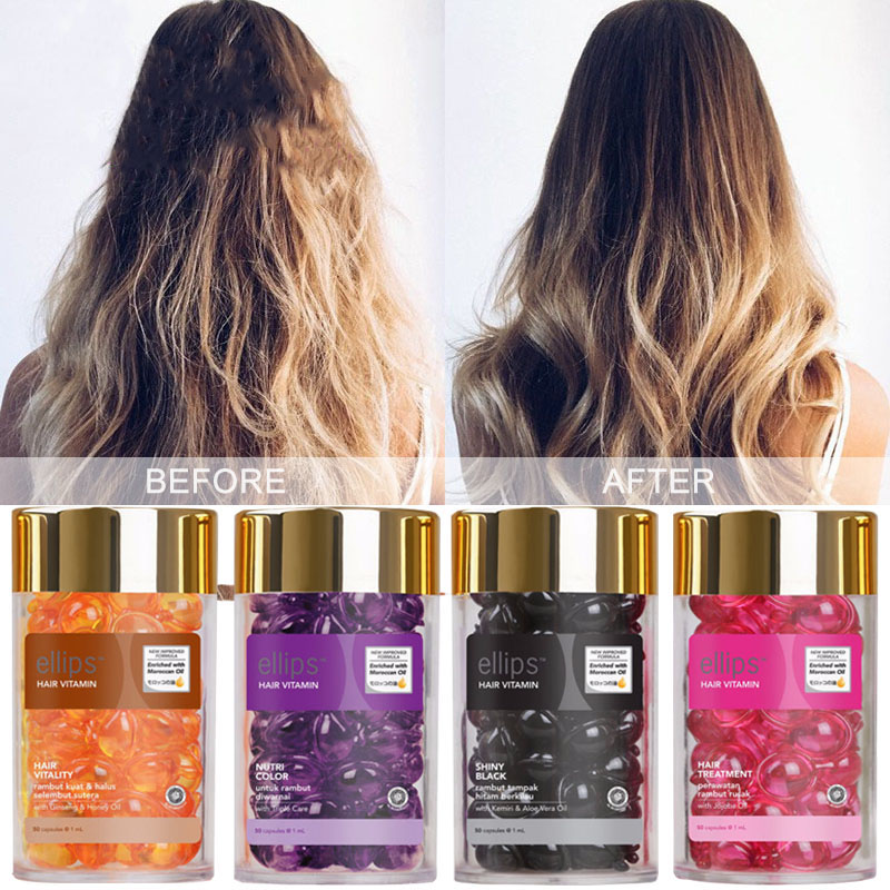 1 botella de cápsula de aceite - Hair Care Ellips reseña y precio